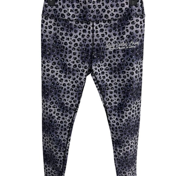 Lucy Locket Loves Womens Leopard Print Leggings Size Large Trendy  Athleisure - Picture 1 of 9